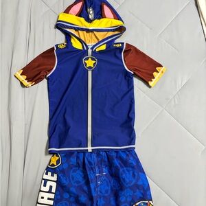 Paw Patrol Blue and Brown Chase Swimsuit